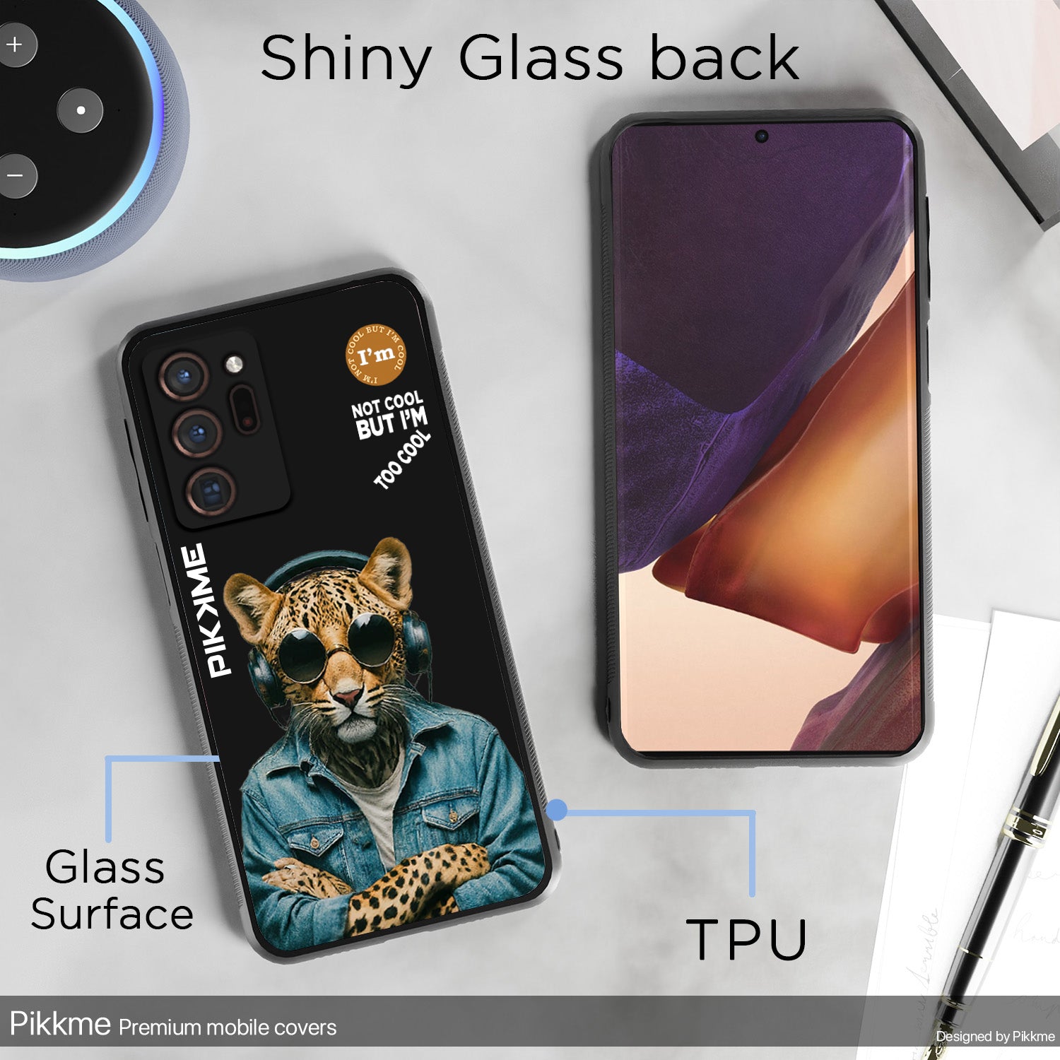 Pikkme Black Leopard Swag Samsung Galaxy Note 20 Ultra Nim2 Back Cover (Design 04)