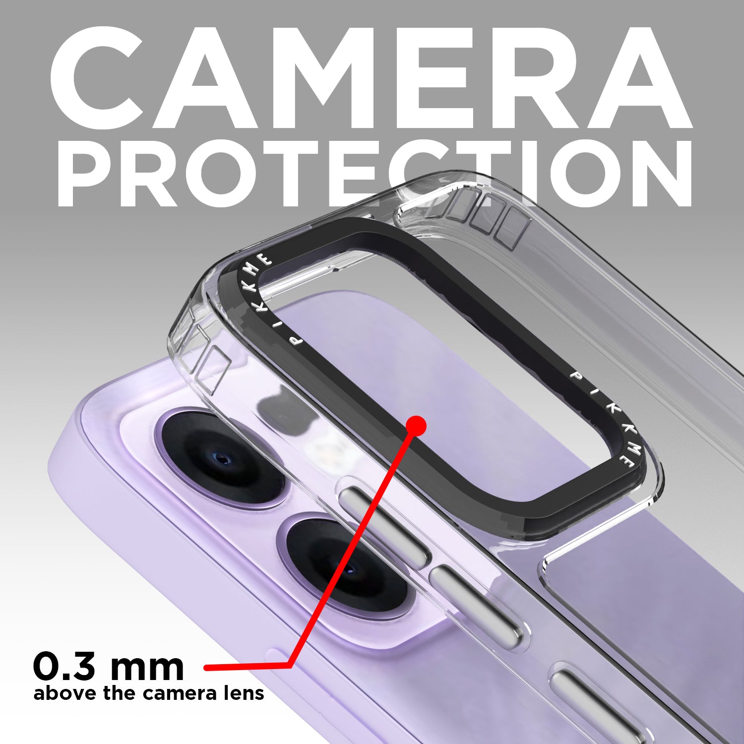 Pikkme Oppo Reno 13F 5G Transring Back Cover (Transparent)