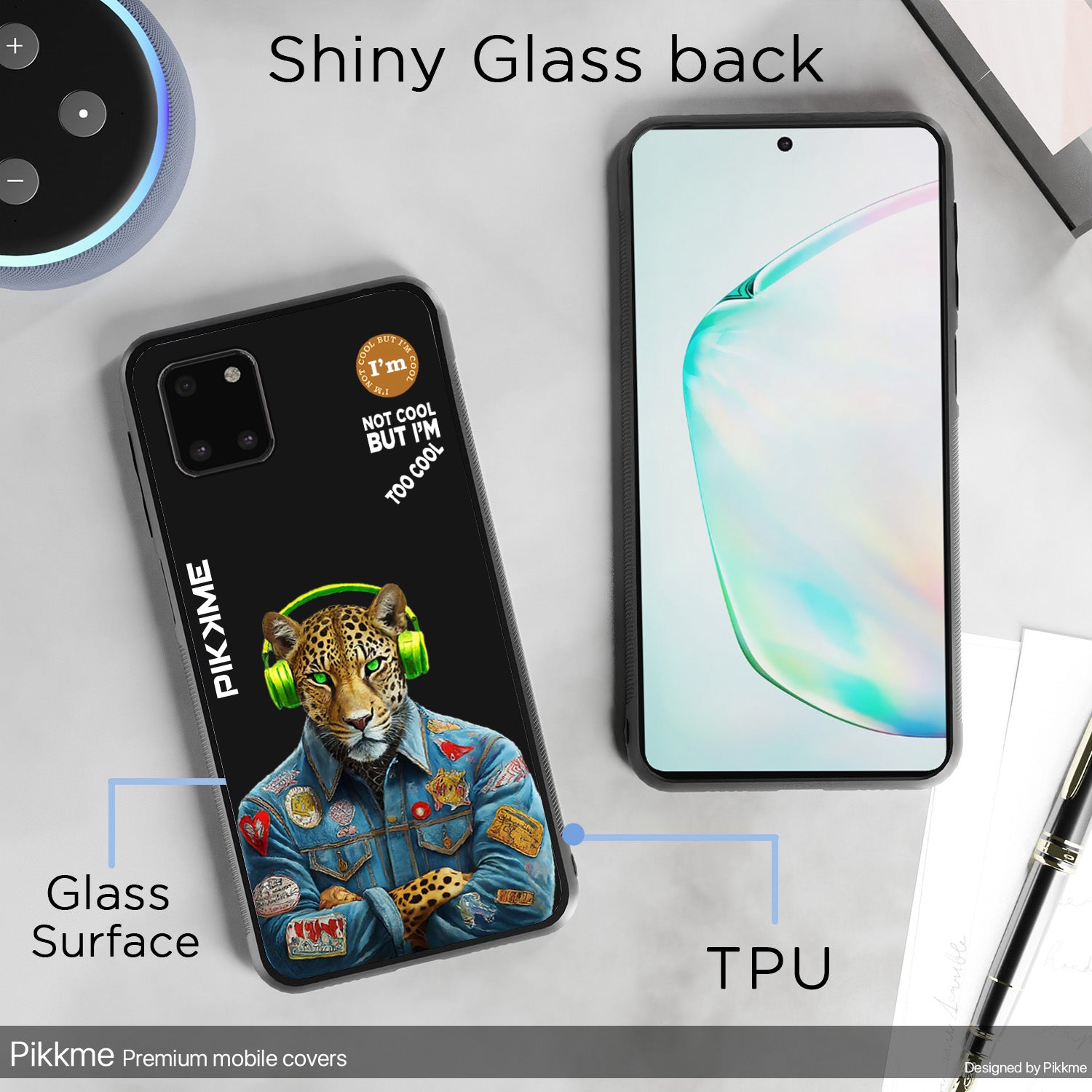 Pikkme Black Leopard Swag Samsung Galaxy Note 10 Lite Nim2 Back Cover (Design 03)