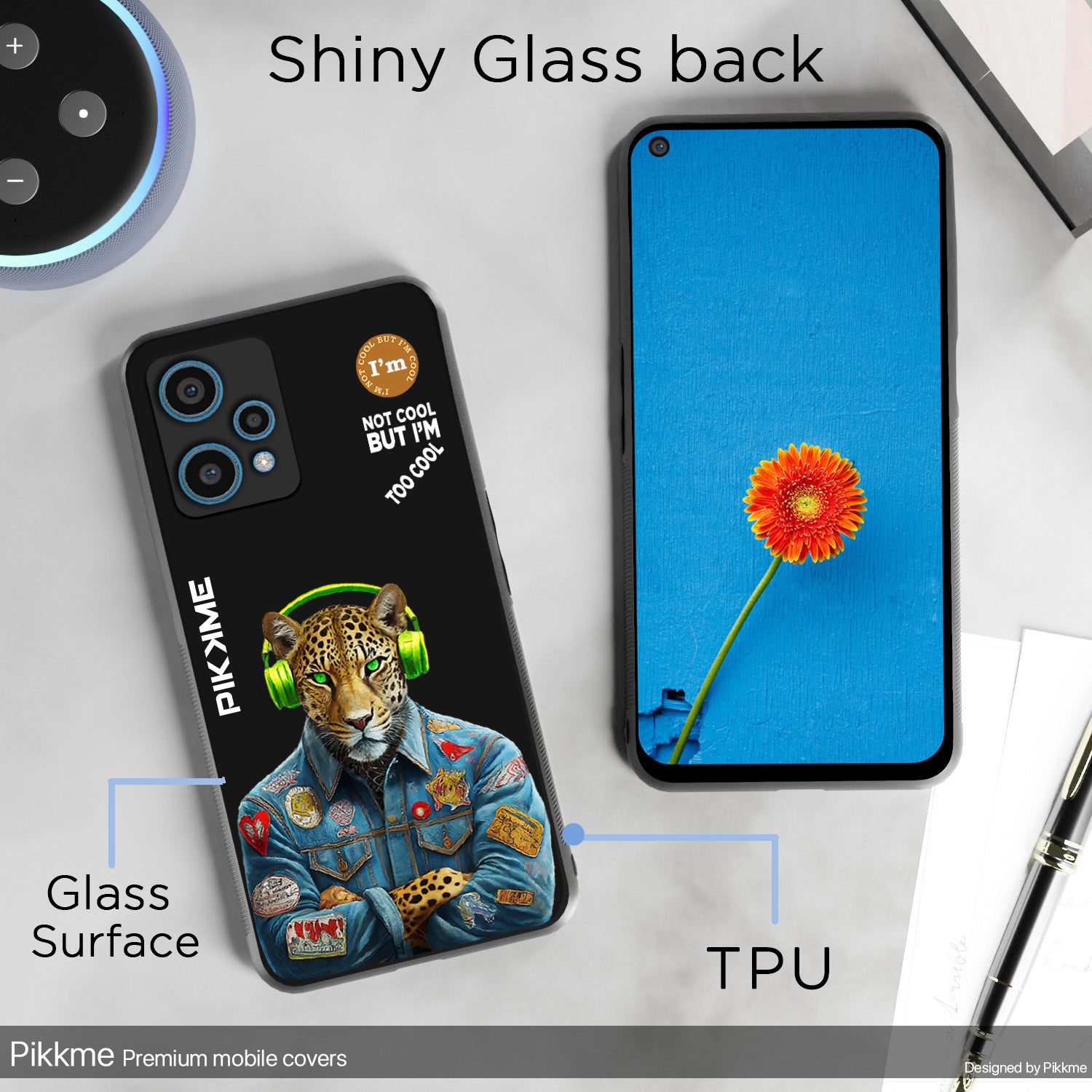 Pikkme Back Cover Pc Tpu + Printed Cool Funky Stylish Black Leopard Swag Raised Edges Camera Protection |Bumper Case For OnePlus Nord Ce 2 Lite 5G