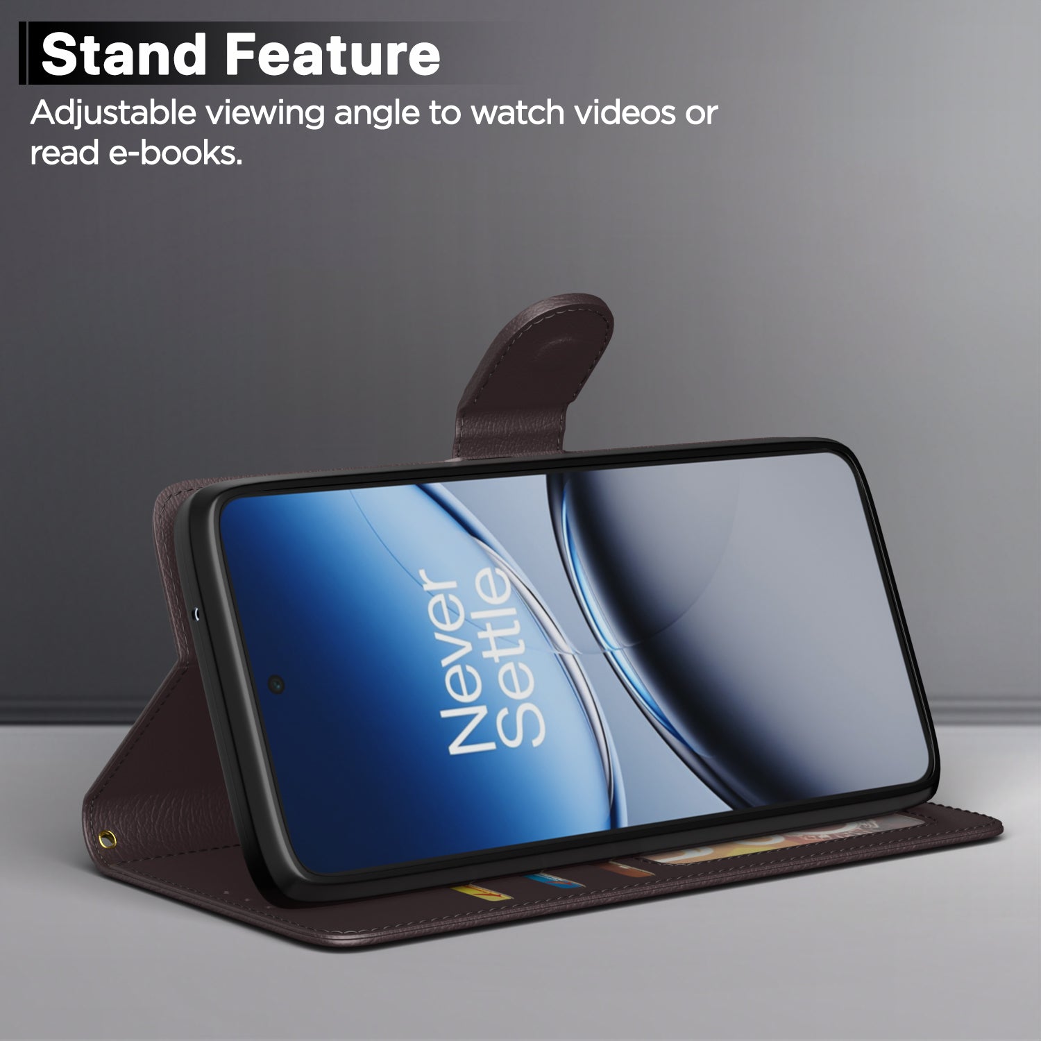 Pikkme OnePlus Nord 5 5G Vintage Flip Cover (Coffee)