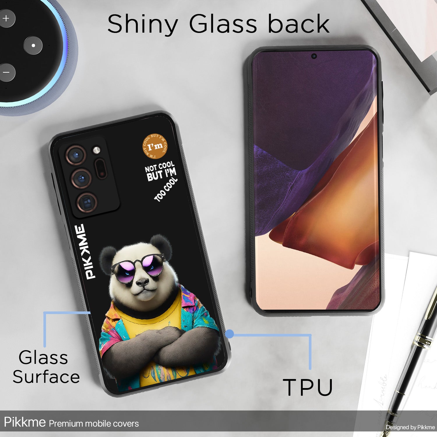 Pikkme Black Panda Swag Samsung Galaxy Note 20 Ultra Nim2 Back Cover (Design 05)