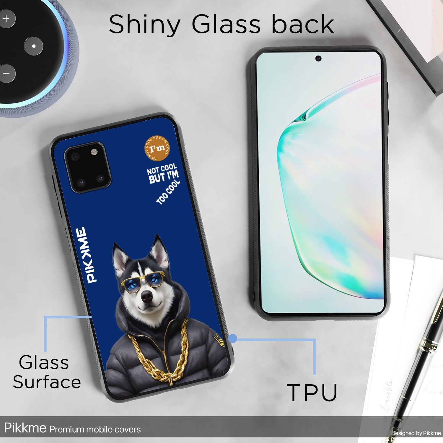 Pikkme Blue Dog Swag Samsung Galaxy Note 10 Lite Nim2 Back Cover (Design 08)