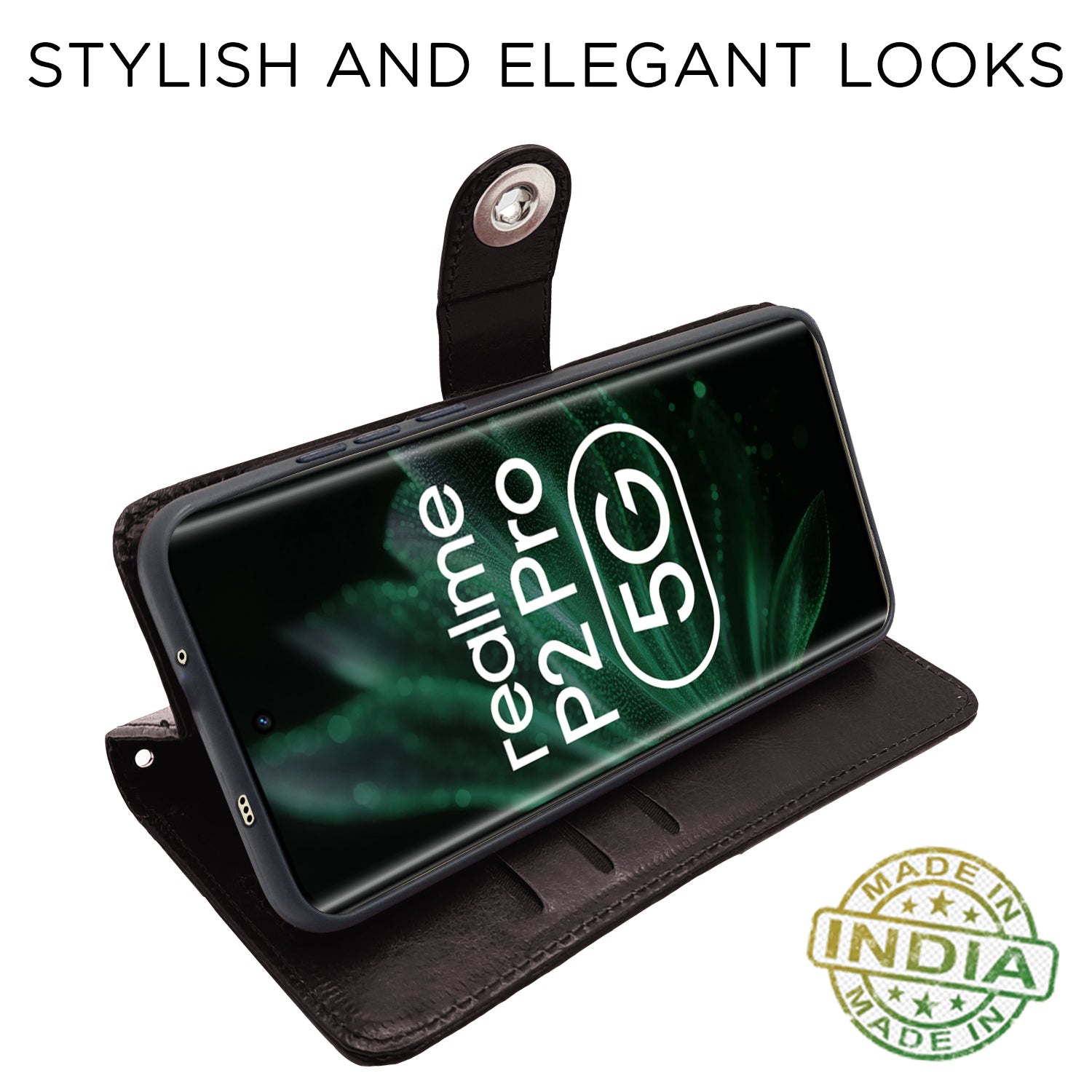 Pikkme coffee wallet flip cover for Realme P2 Pro 5G – photo 3