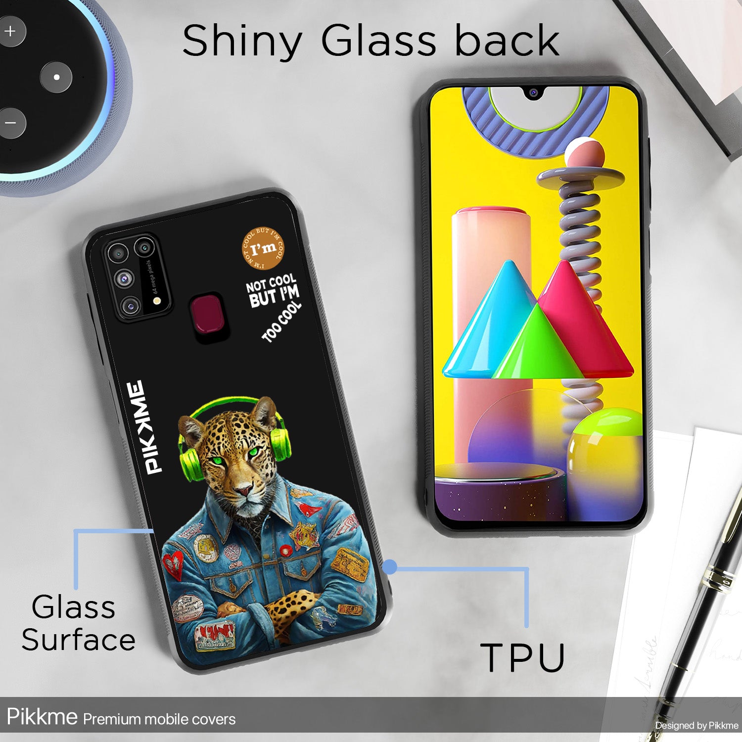 Pikkme Black Leopard Swag Samsung Galaxy M31 Nim2 Back Cover (Design 03)