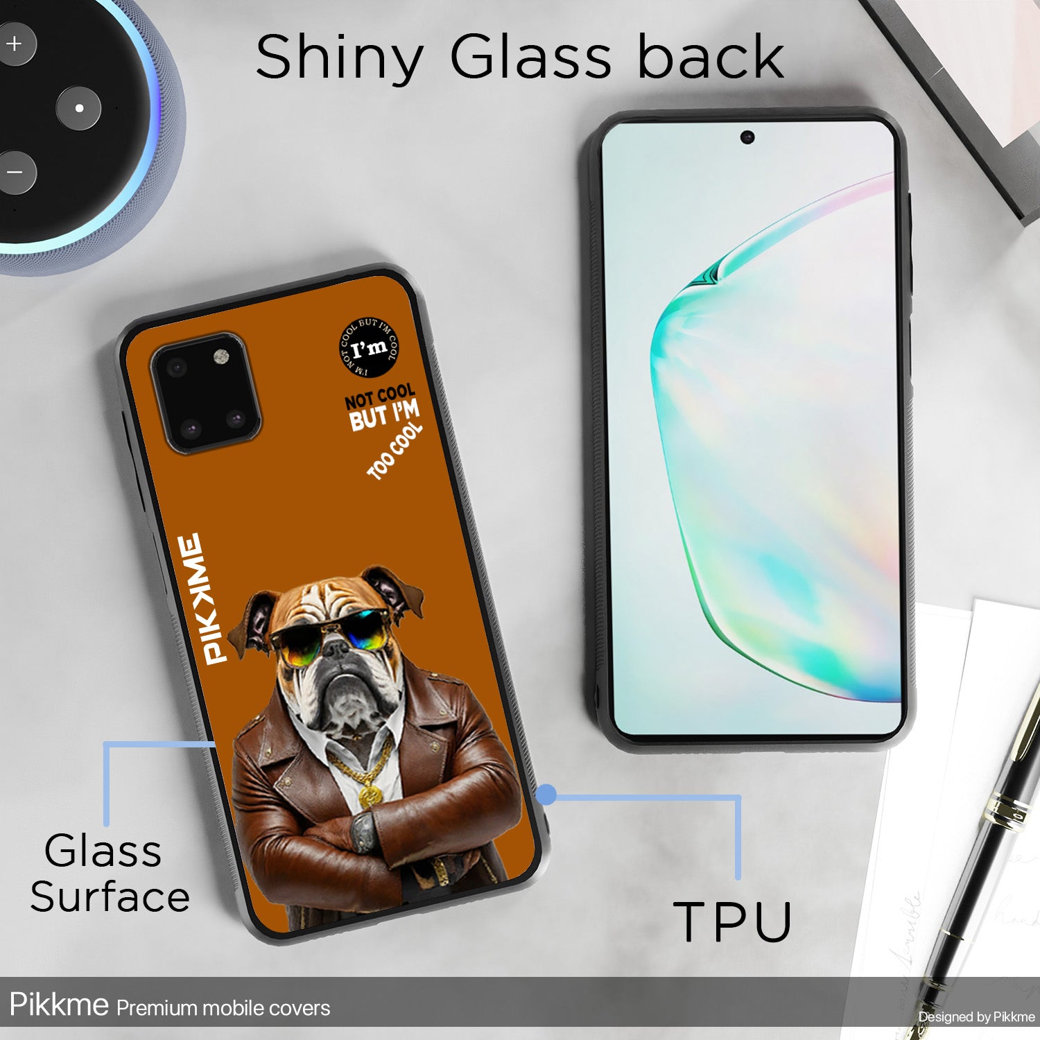 Pikkme Brown Dog Swag Samsung Galaxy Note 10 Lite Nim2 Back Cover (Design 10)