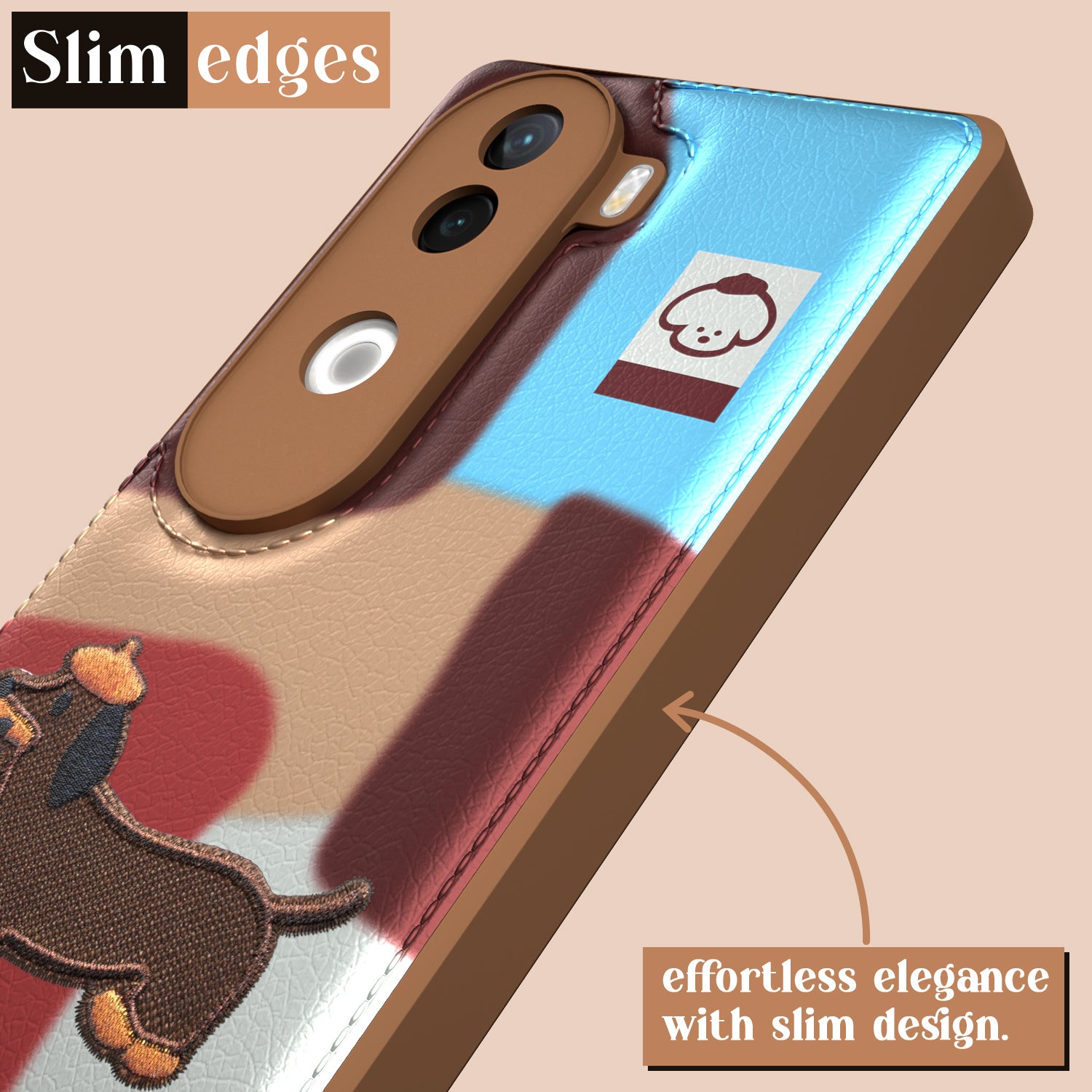 Pikkme iQOO Z9s 5G / Vivo V40e 5G Cute Girlish Dog Series Back Cover (Design3)
