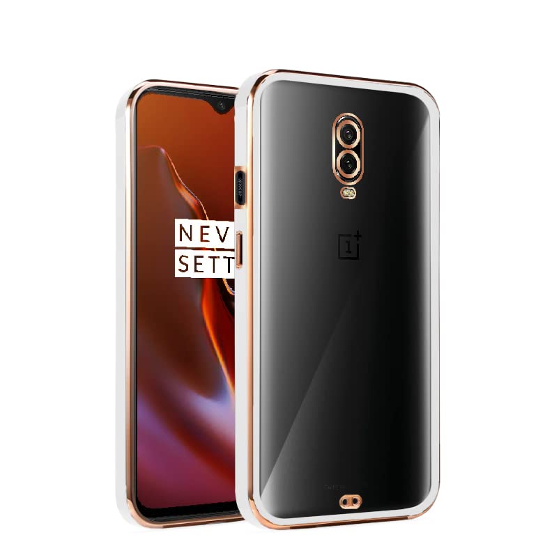 White Chrome back cover for OnePlus 7 – Pikkme