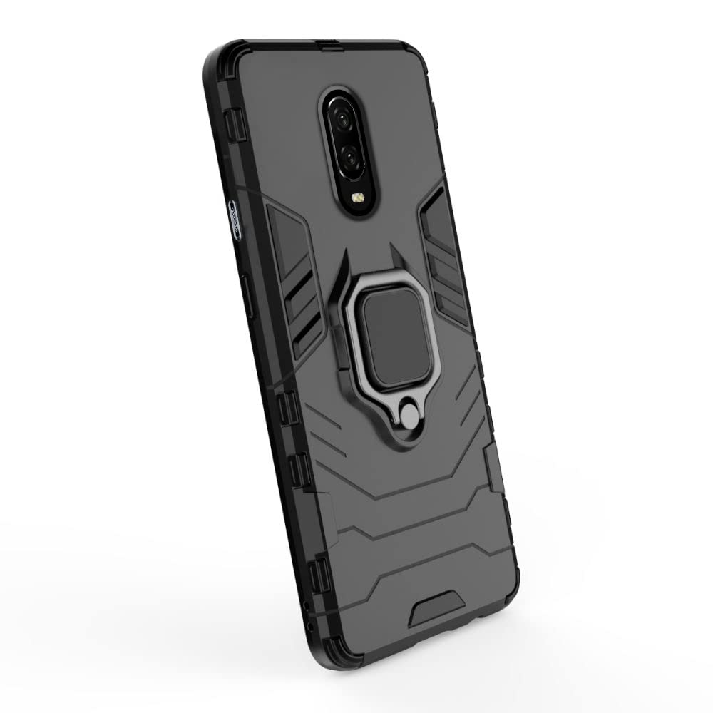 Pikkme Oneplus 7 D5 Tough Armor Back Cover | Black