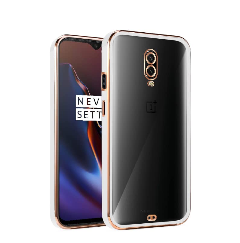 Pikkme white mobile cover for OnePlus 6T