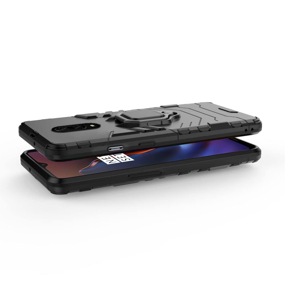 Pikkme Oneplus 7 D5 Tough Armor Back Cover | Black