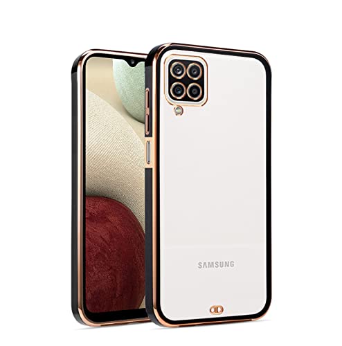 Pikkme black back cover for Samsung M12/F12/A12