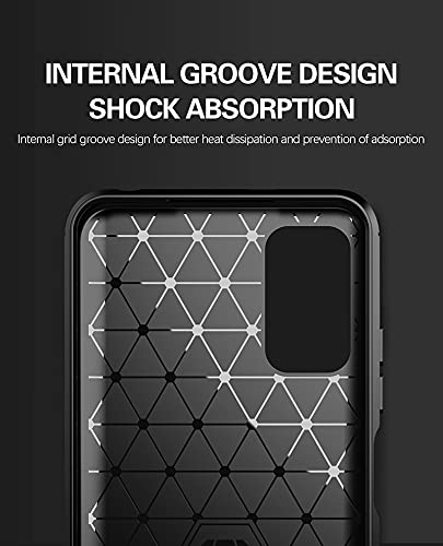 Pikkme Samsung Galaxy M52 5G Hybrid Carbon Fiber Back Cover | Black