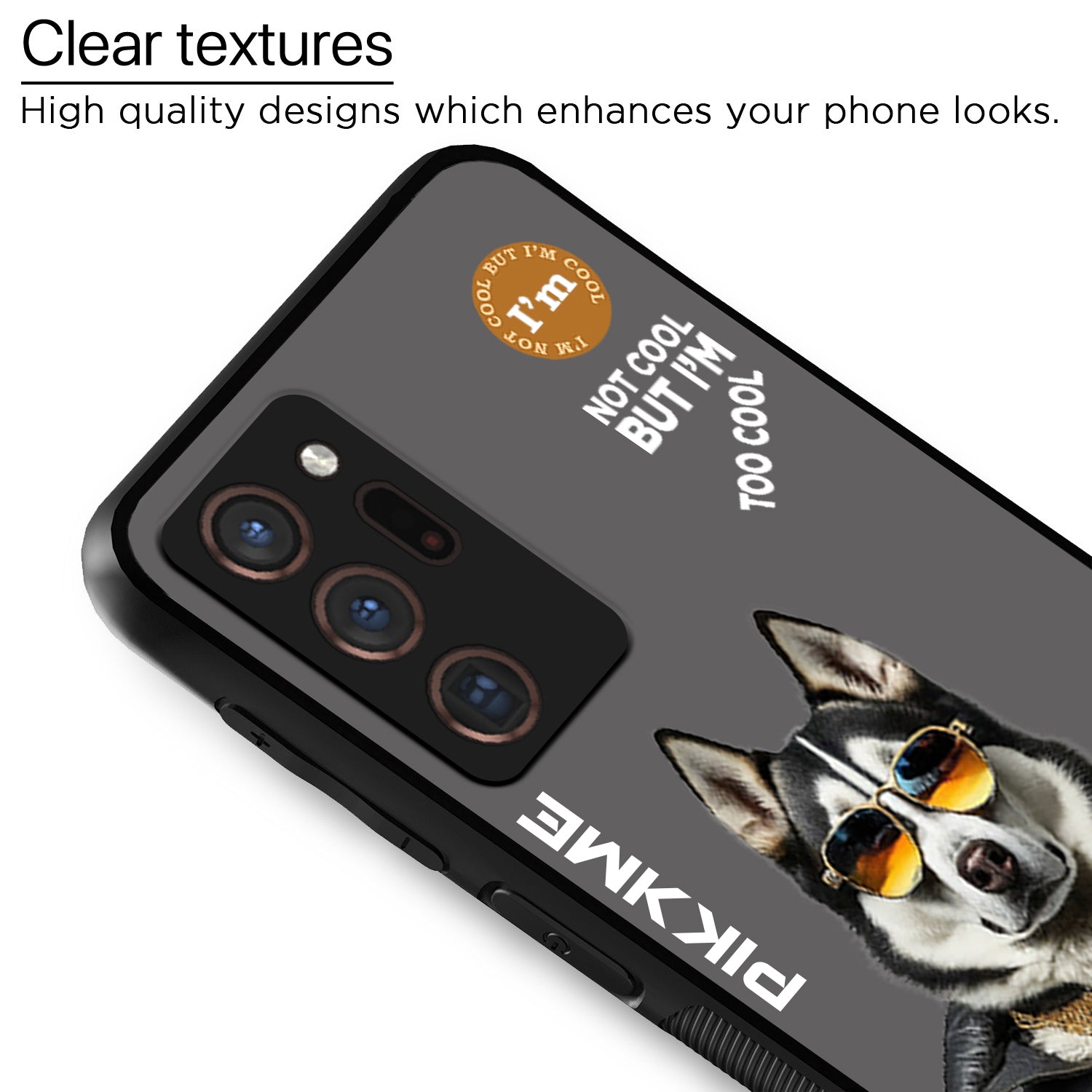 Pikkme Grey Dog Swag Samsung Galaxy Note 20 Ultra Nim2 Back Cover (Design 02)