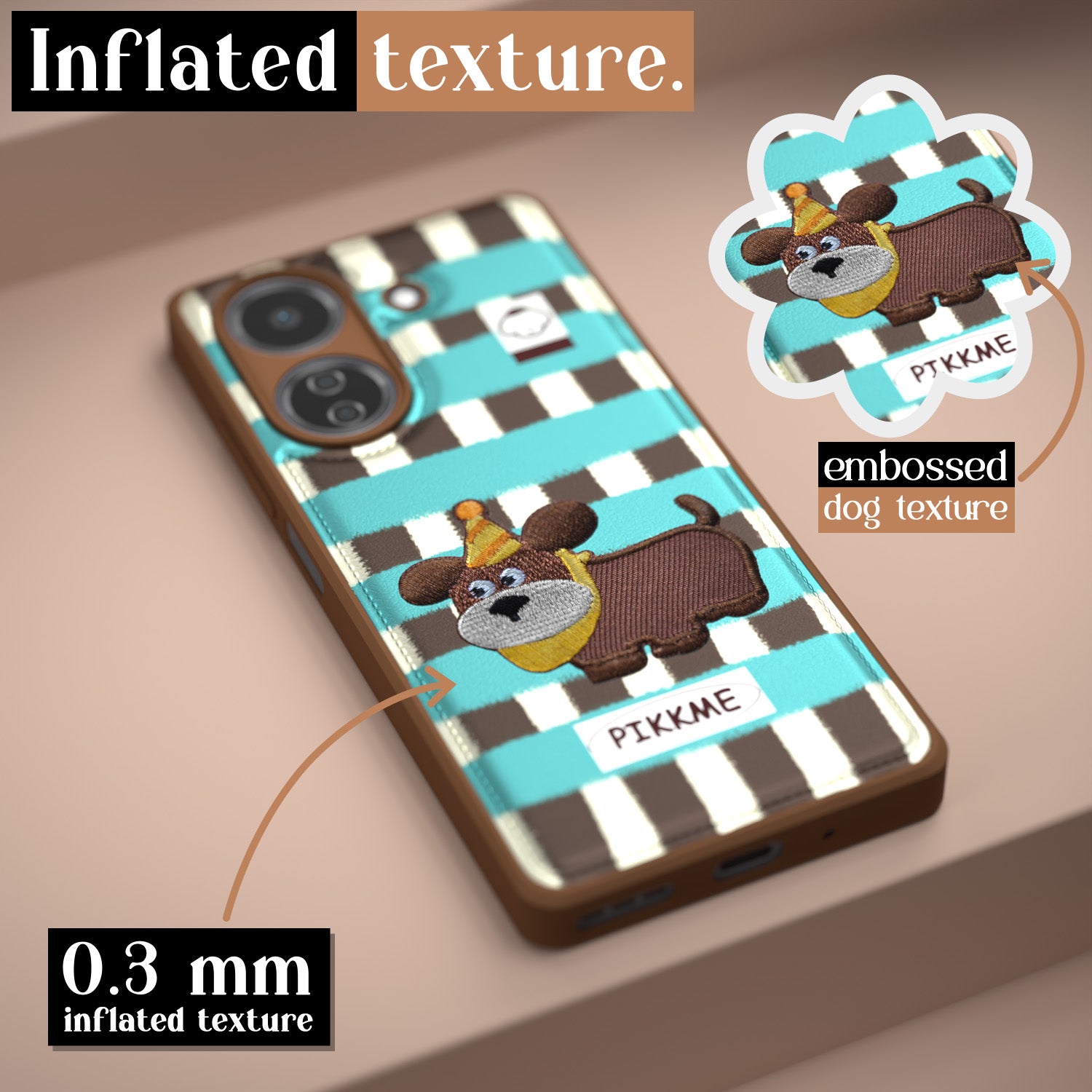Pikkme Redmi 13C 4G Cute Girlish Dog Series Back Cover (Design2)