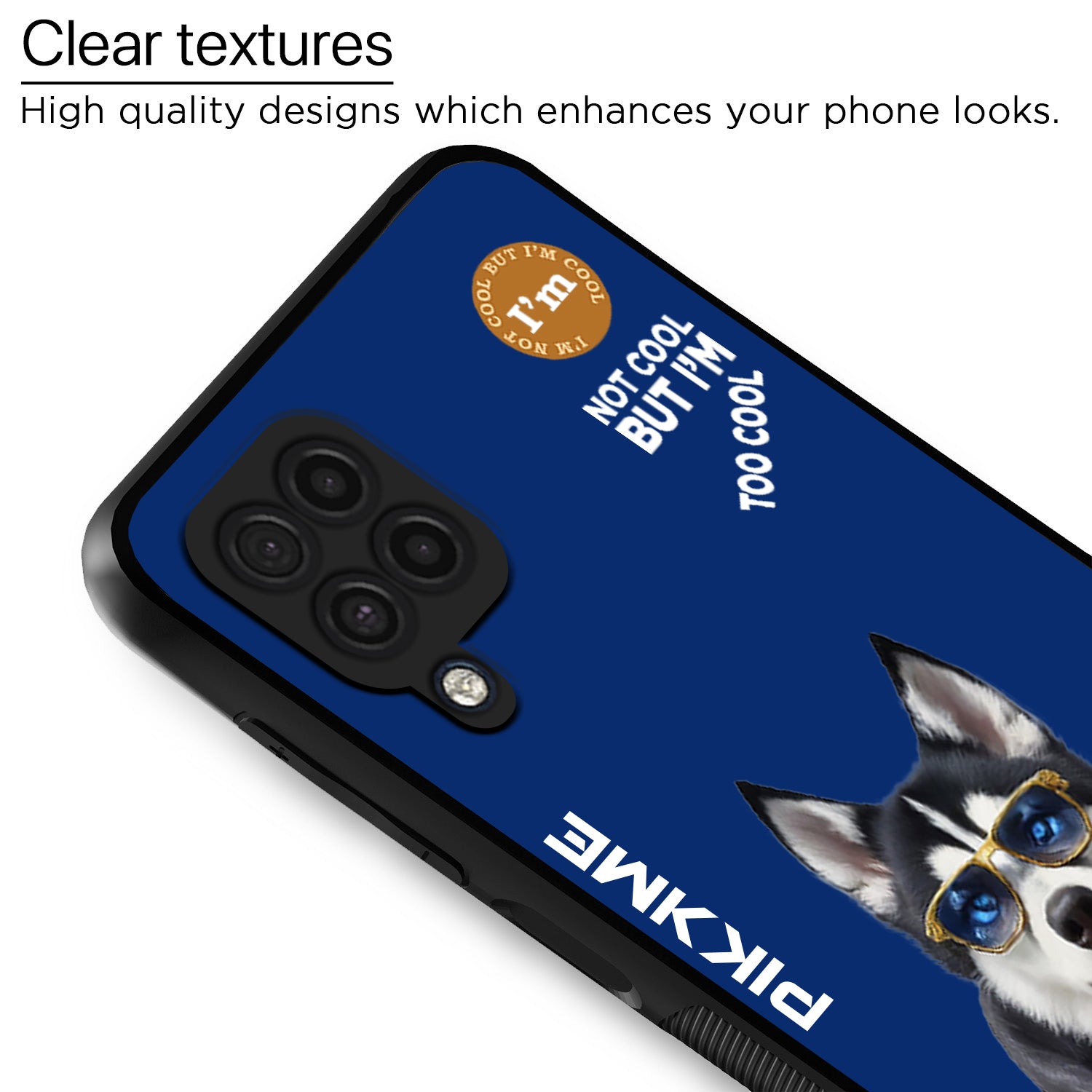 Pikkme Blue Dog Swag Samsung Galaxy M32 4G Nim2 Back Cover (Design 08)