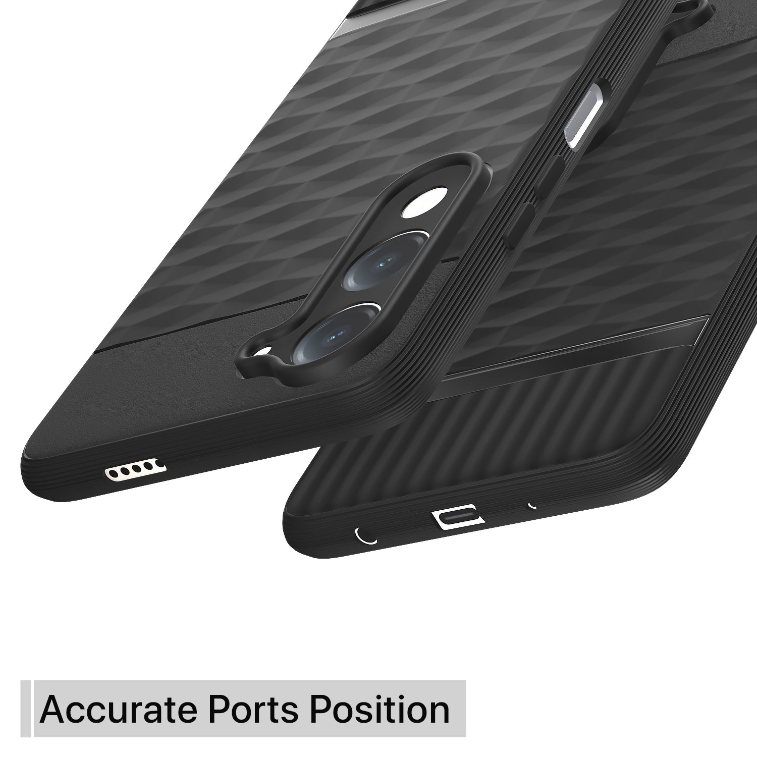 Pikkme Vivo T4 lite 5G / IQOO Z10 lite 5G / Vivo Y04 4G / Vivo Y19 5G Shockproof Soft Flexible Gencase Back Cover (Black)