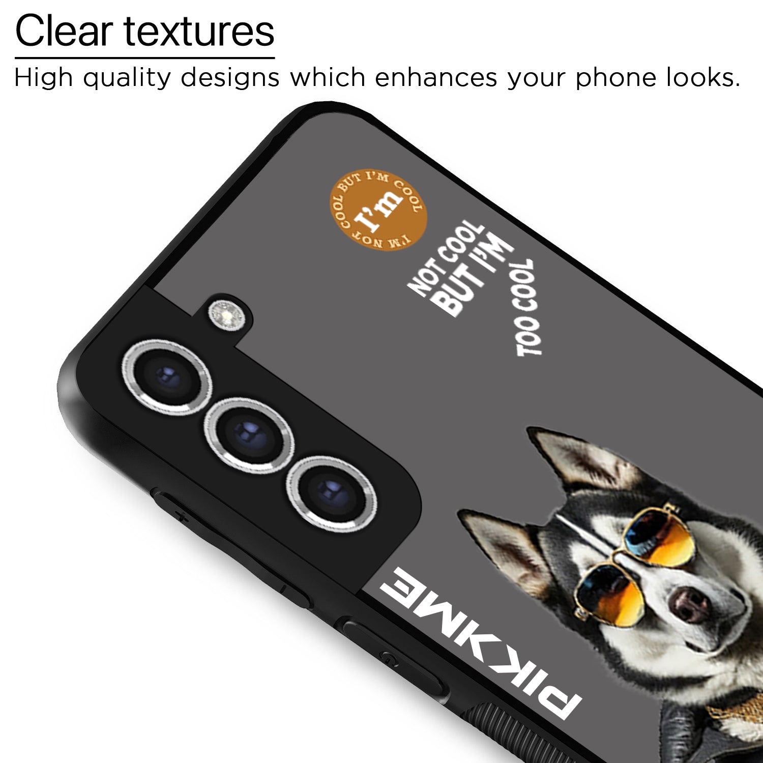 Pikkme Grey Dog Swag Samsung Galaxy S20 Fe Nim2 Back Cover (Design 02)