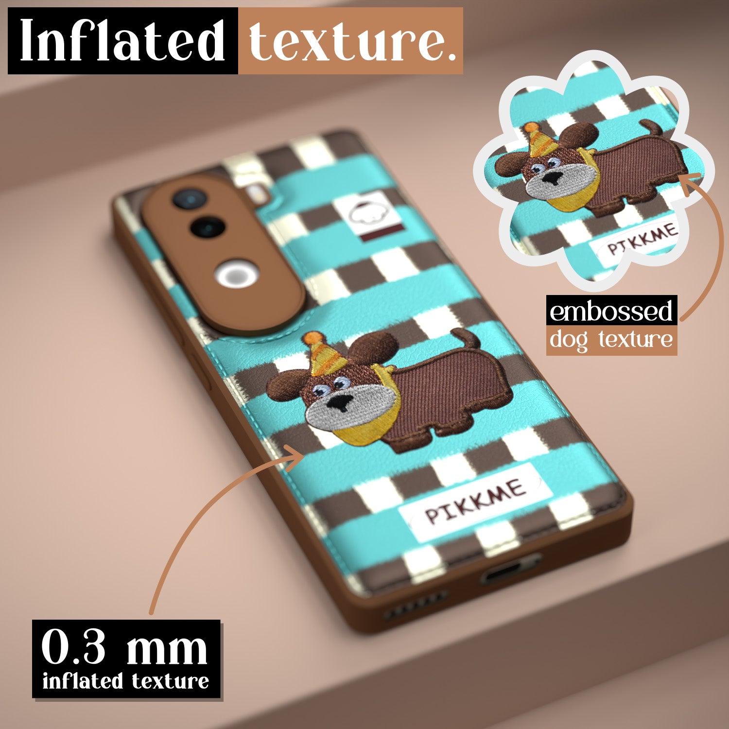Pikkme iQOO Z9s 5G / Vivo V40e 5G Cute Girlish Dog Series Back Cover (Design2)