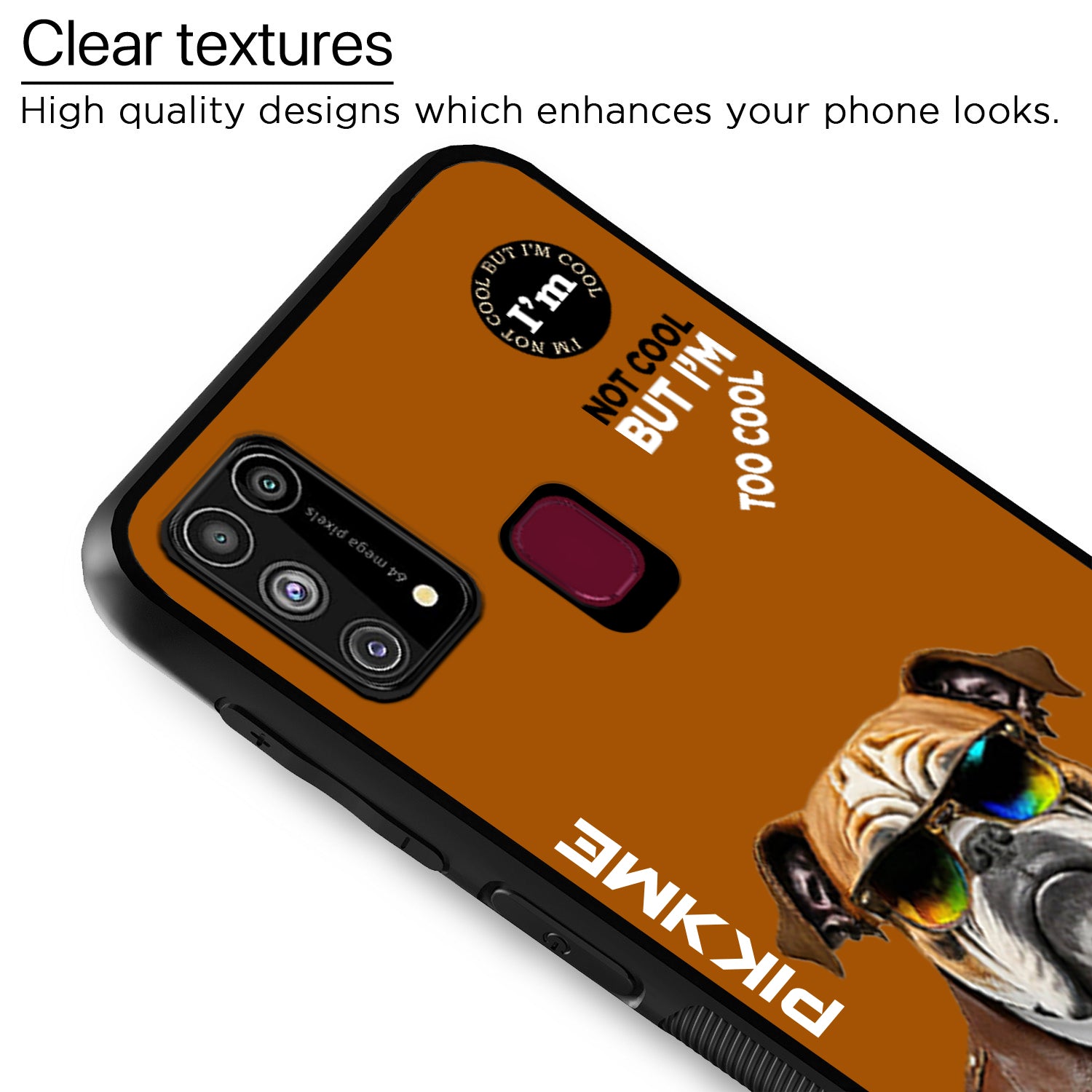 Pikkme Brown Dog Swag Samsung Galaxy M31 Nim2 Back Cover (Design 10)