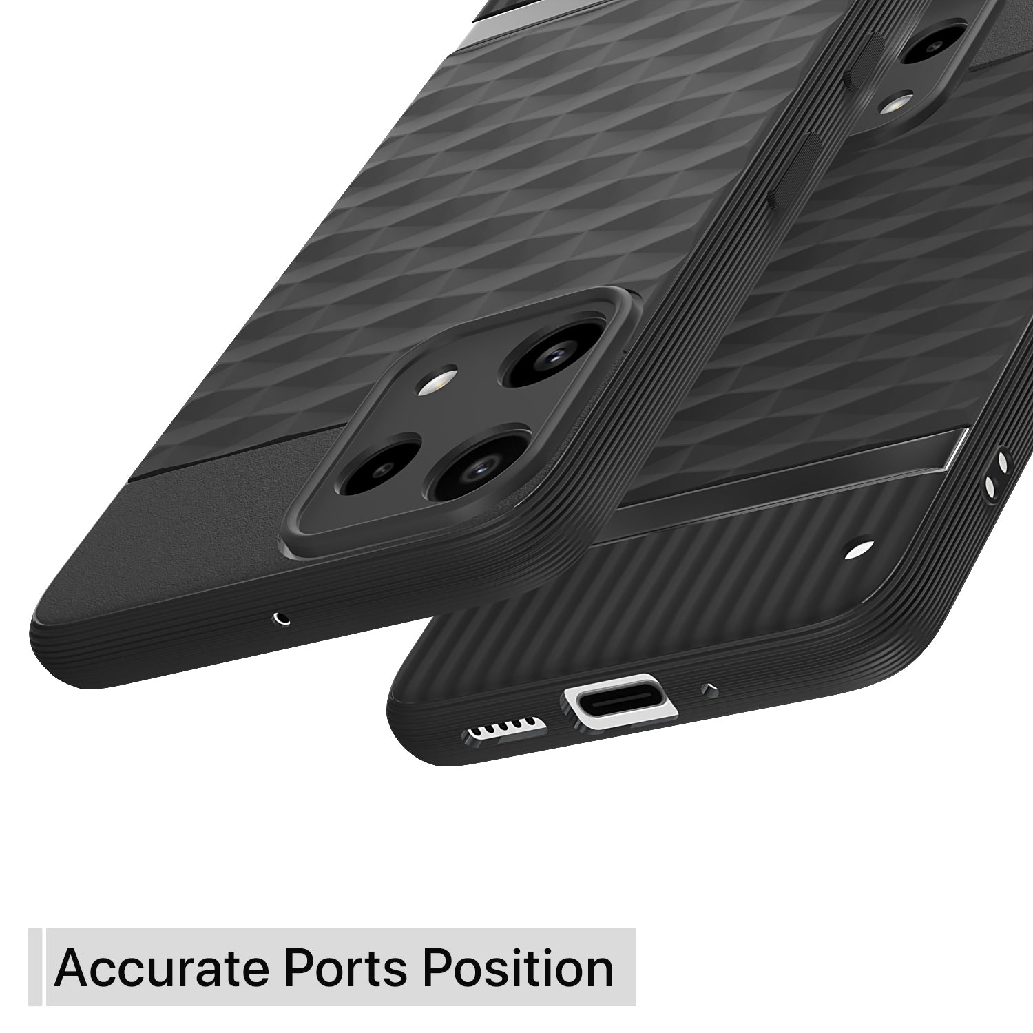 Pikkme Nothing Phone 3a Lite 5G Shockproof Soft Flexible Gencase Back cover (Black)