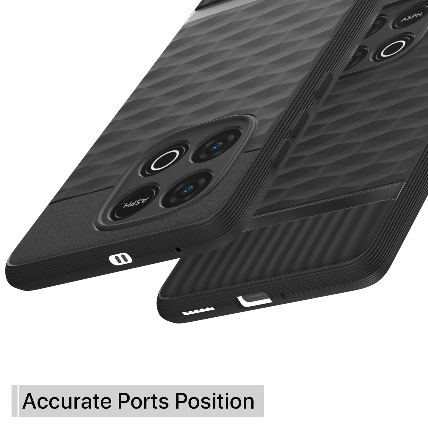Pikkme iQOO Neo 10 5G Shockproof Soft Flexible Gencase Back Cover (Black)