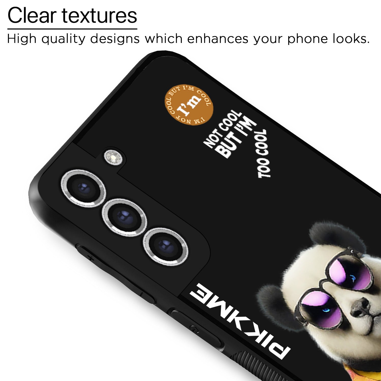 Pikkme Black Panda Swag Samsung Galaxy S20 Fe Nim2 Back Cover (Design 05)