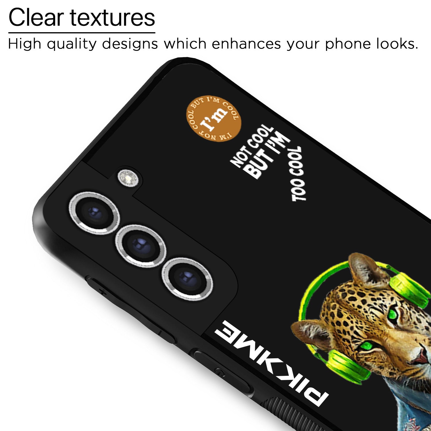Pikkme Black Leopard Swag Samsung Galaxy S20 Fe Nim2 Back Cover (Design 03)