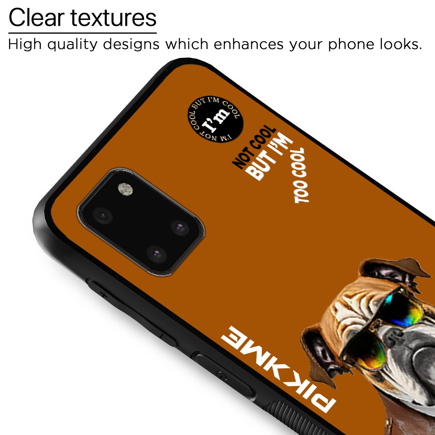 Pikkme Brown Dog Swag Samsung Galaxy Note 10 Lite Nim2 Back Cover (Design 10)