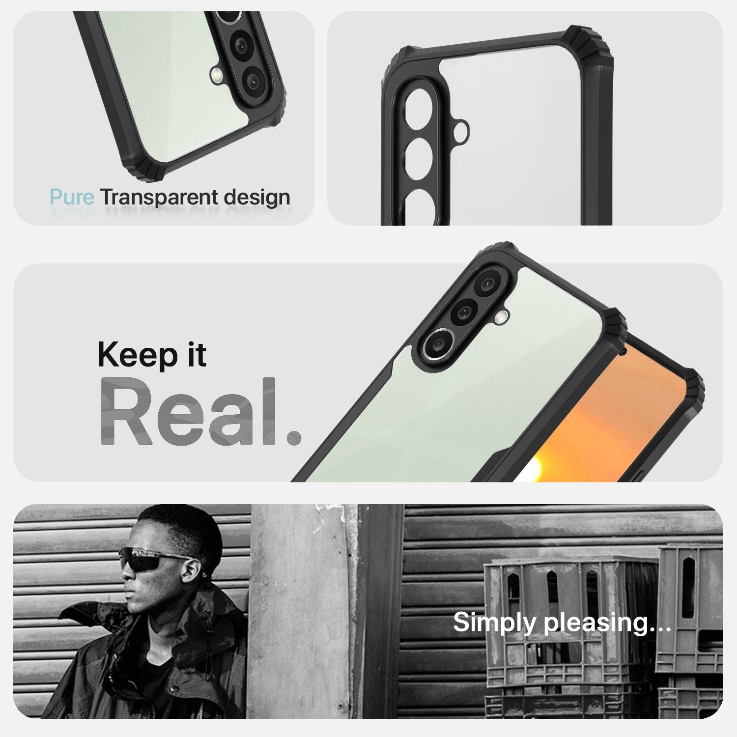 Pikkme black phone cover for Samsung M36 5G – photo 4