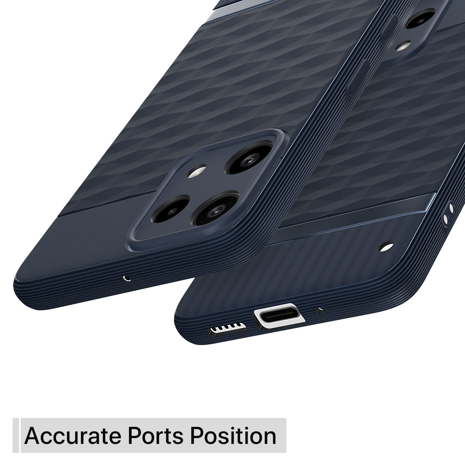 Pikkme Nothing Phone 3a Lite 5G Shockproof Soft Flexible Gencase Back cover (Blue)