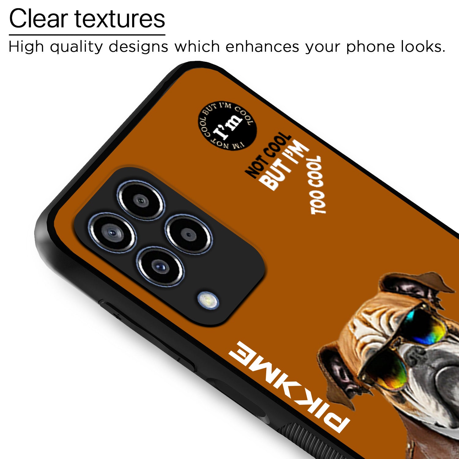 Pikkme Brown Dog Swag Samsung Galaxy M33 5G Nim2 Back Cover (Design 10)