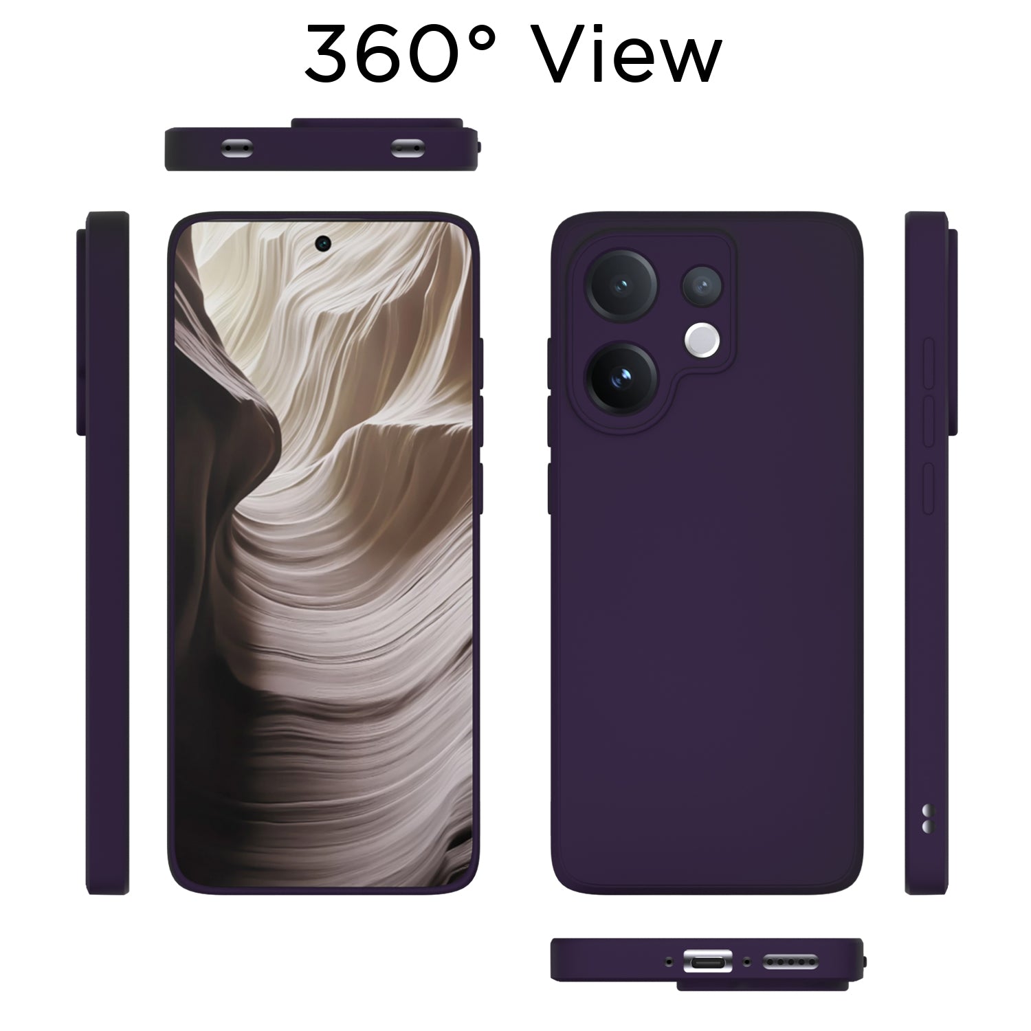 Vivo V60/T4 Pro 5G Liquid Silicone phone cover in purple by Pikkme – photo 4