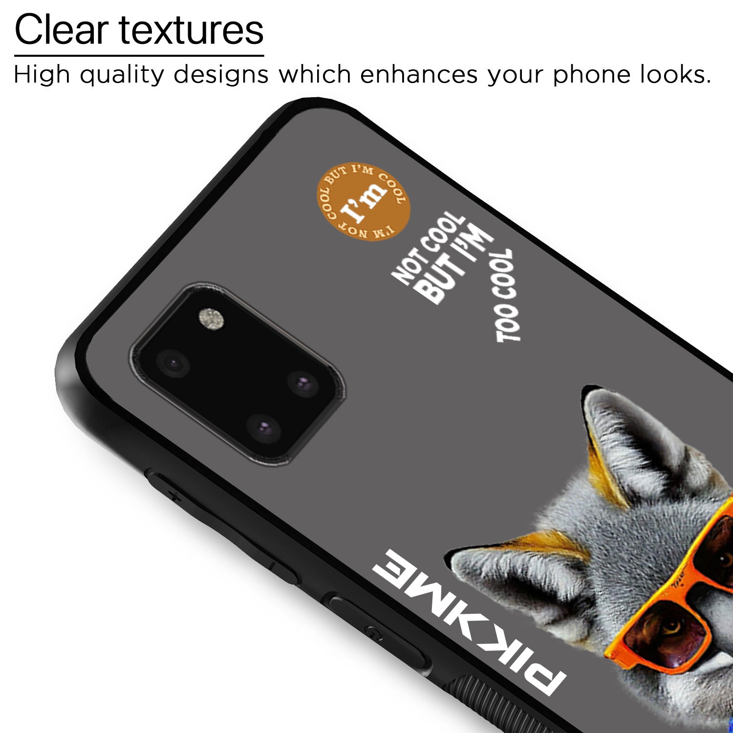 Pikkme Grey Wolf Swag Samsung Galaxy Note 10 Lite Nim2 Back Cover (Design 01)