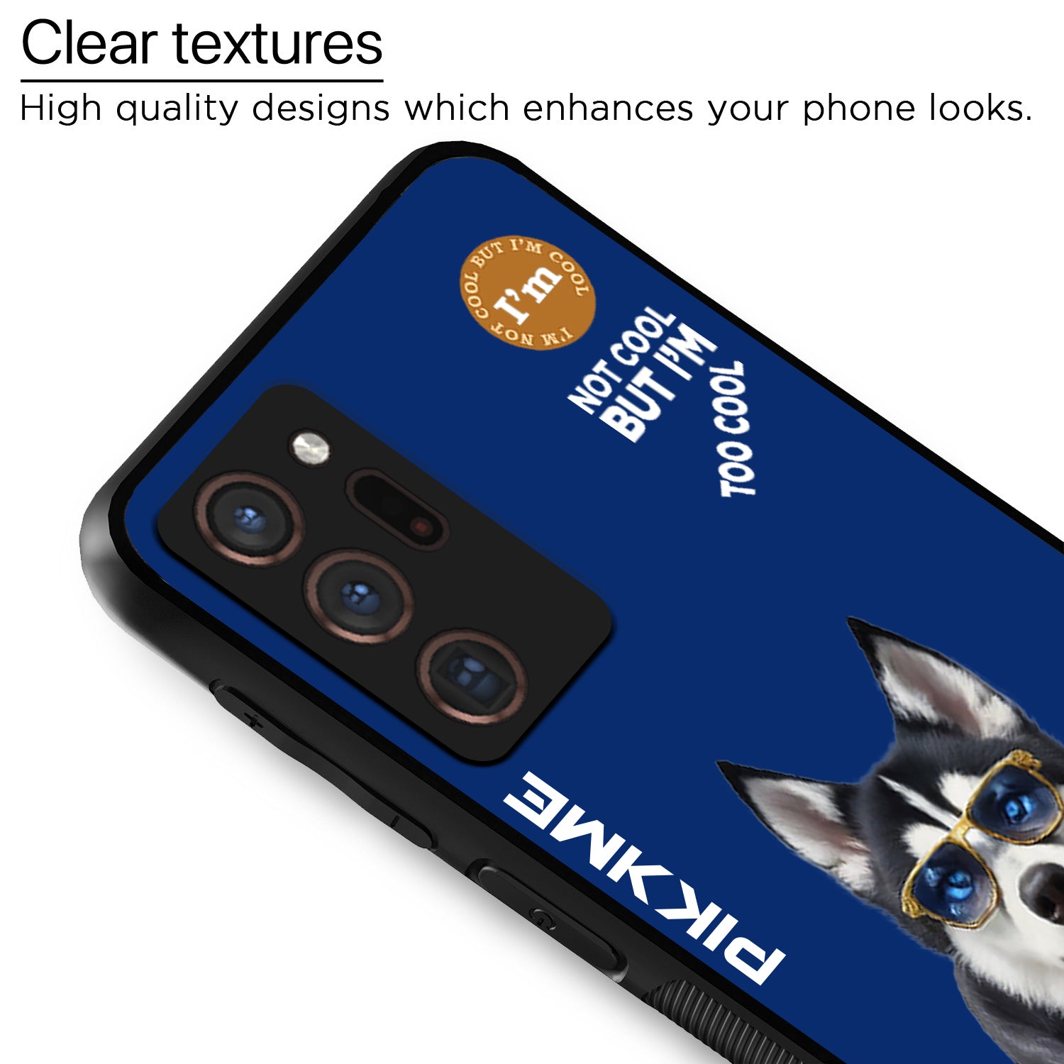 Pikkme Blue Dog Swag Samsung Galaxy Note 20 Ultra Nim2 Back Cover (Design 08)