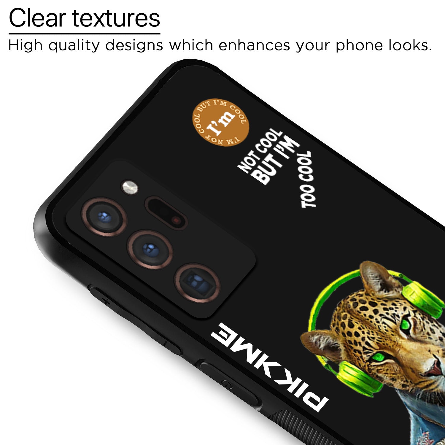 Pikkme Black Leopard Swag Samsung Galaxy Note 20 Ultra Nim2 Back Cover (Design 03)