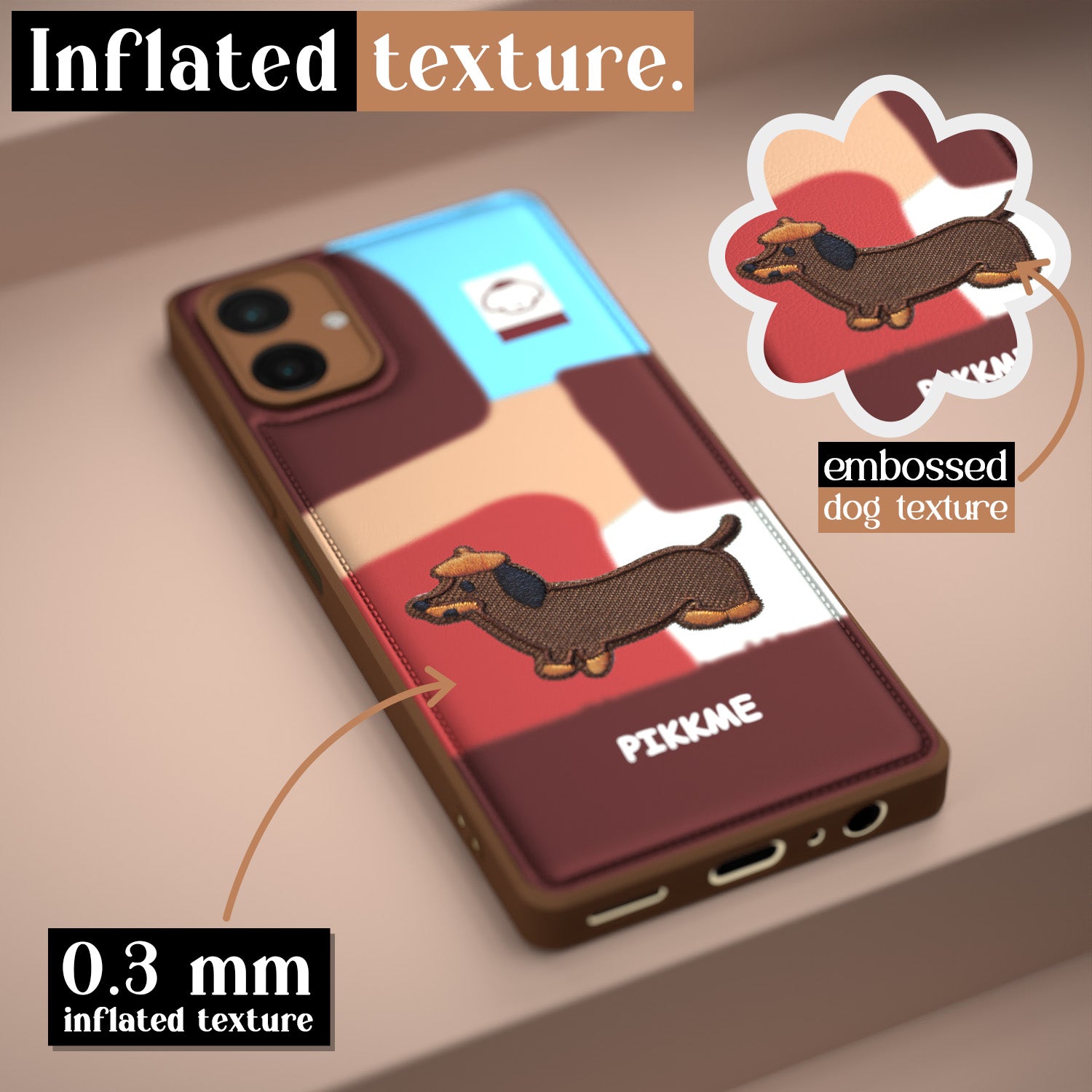 Pikkme Samsung Galaxy A06 Cute Girlish Dog Series Back Cover (Design3)