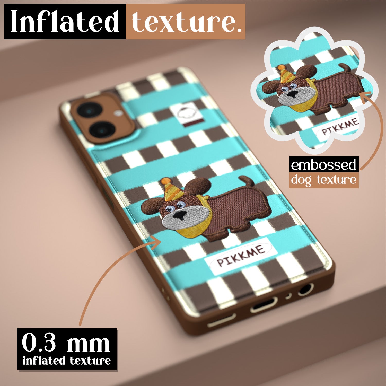Pikkme Samsung Galaxy A06 Cute Girlish Dog Series Back Cover (Design2)