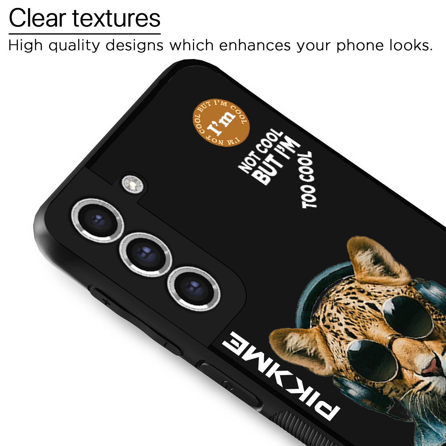 Pikkme Black Leopard Swag Samsung Galaxy S20 Fe Nim2 Back Cover (Design 04)
