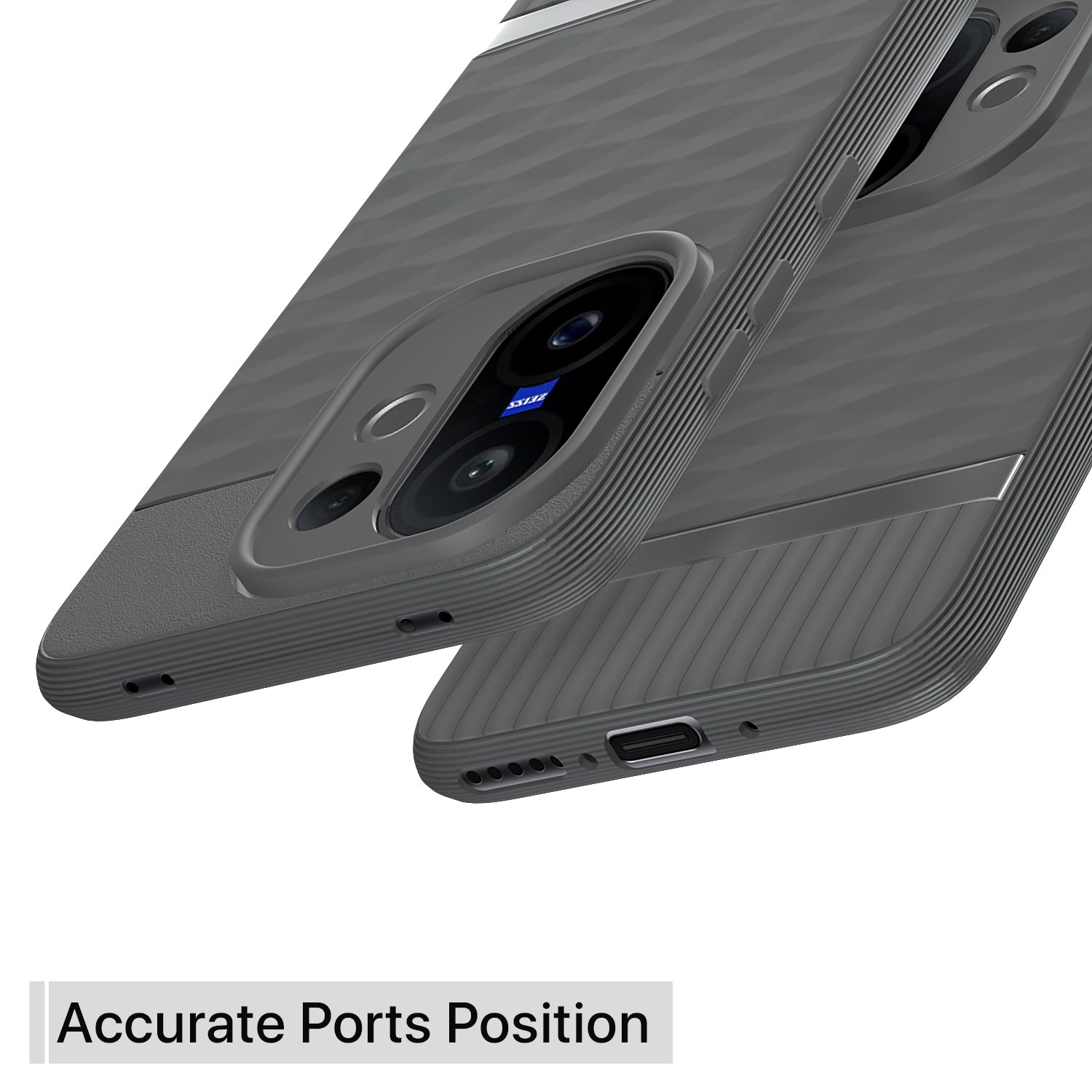 Pikkme grey Gencase phone cover for Vivo V60/T4 Pro 5G – photo 4