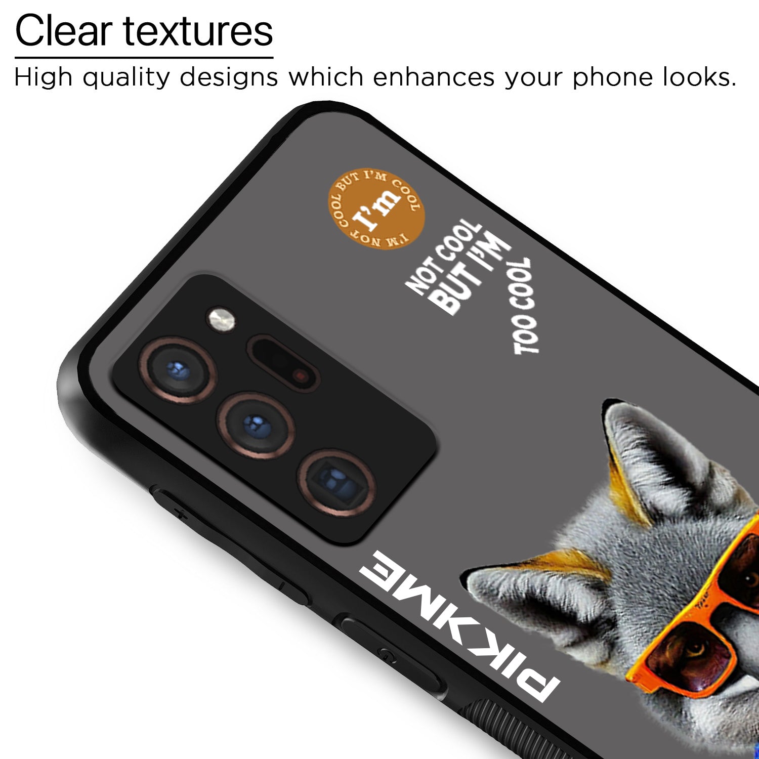 Pikkme Grey Wolf Swag Samsung Galaxy Note 20 Ultra Nim2 Back Cover (Design 01)