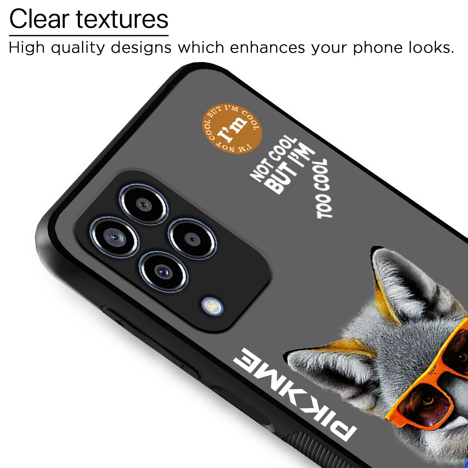 Pikkme Grey Wolf Swag Samsung Galaxy M33 5G Nim2 Back Cover (Design 01)