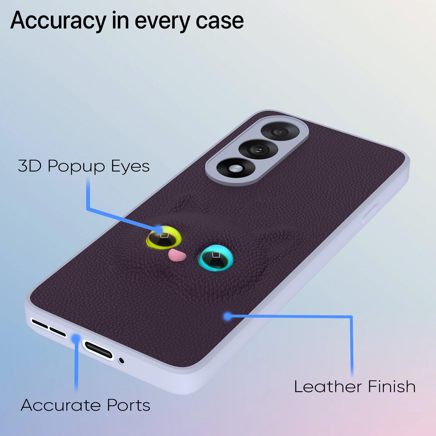 Pikkme OnePlus Nord 5 5G kitty Back Cover (Purple)