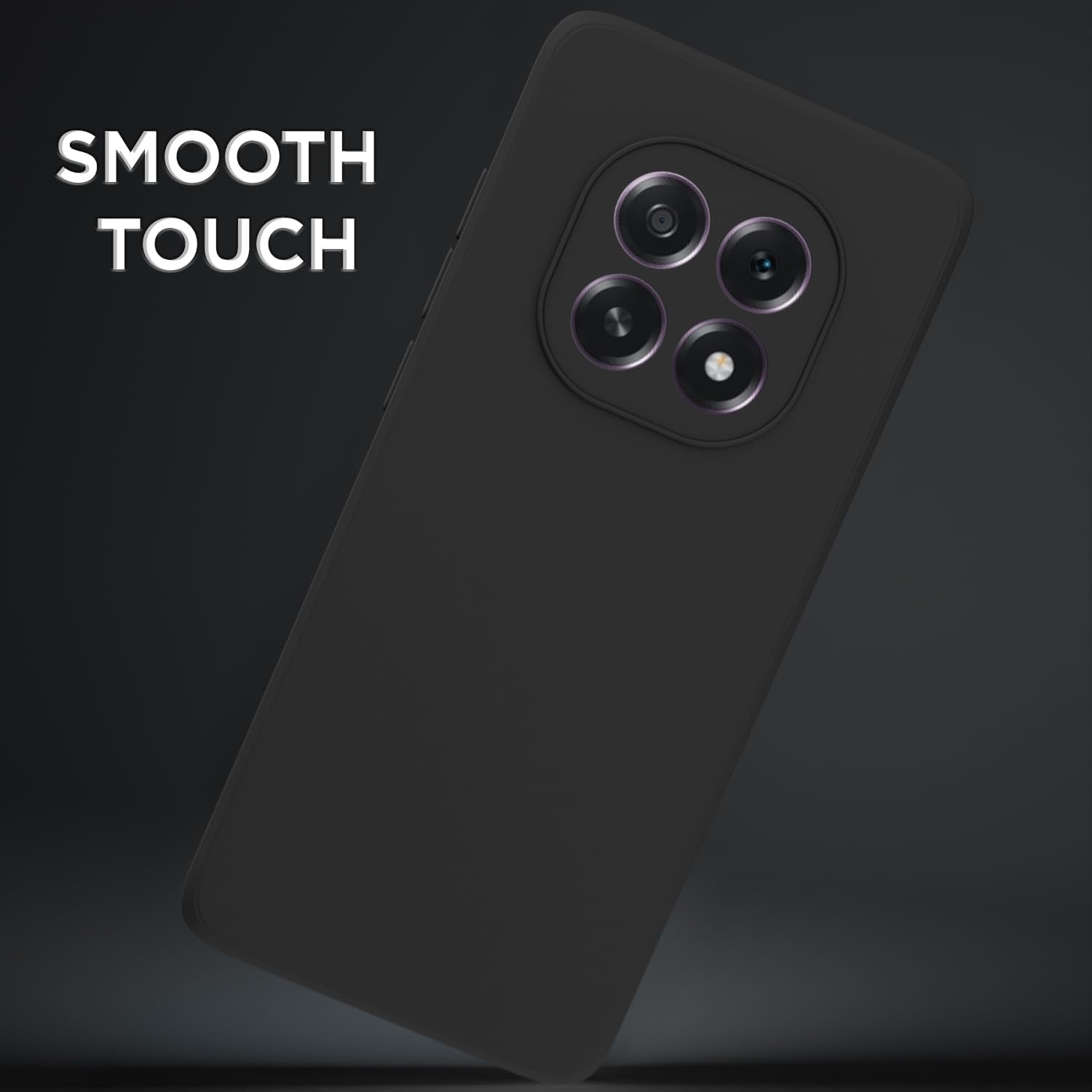 Pikkme Oppo F29 5G Liquid Silicone Back Cover (Black)