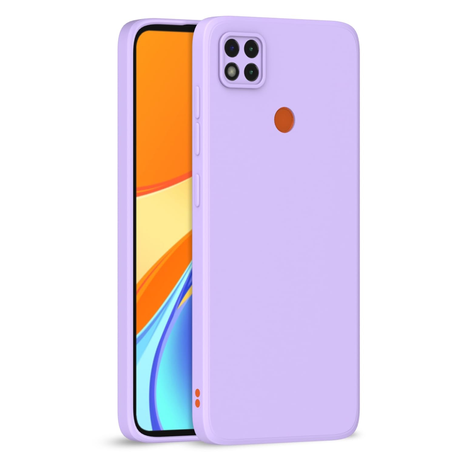 Mi Redmi 10A / Redmi 9 / Redmi 9C / 9 Activ/Poco C31 Liquid Silicone Back Cover-Purple