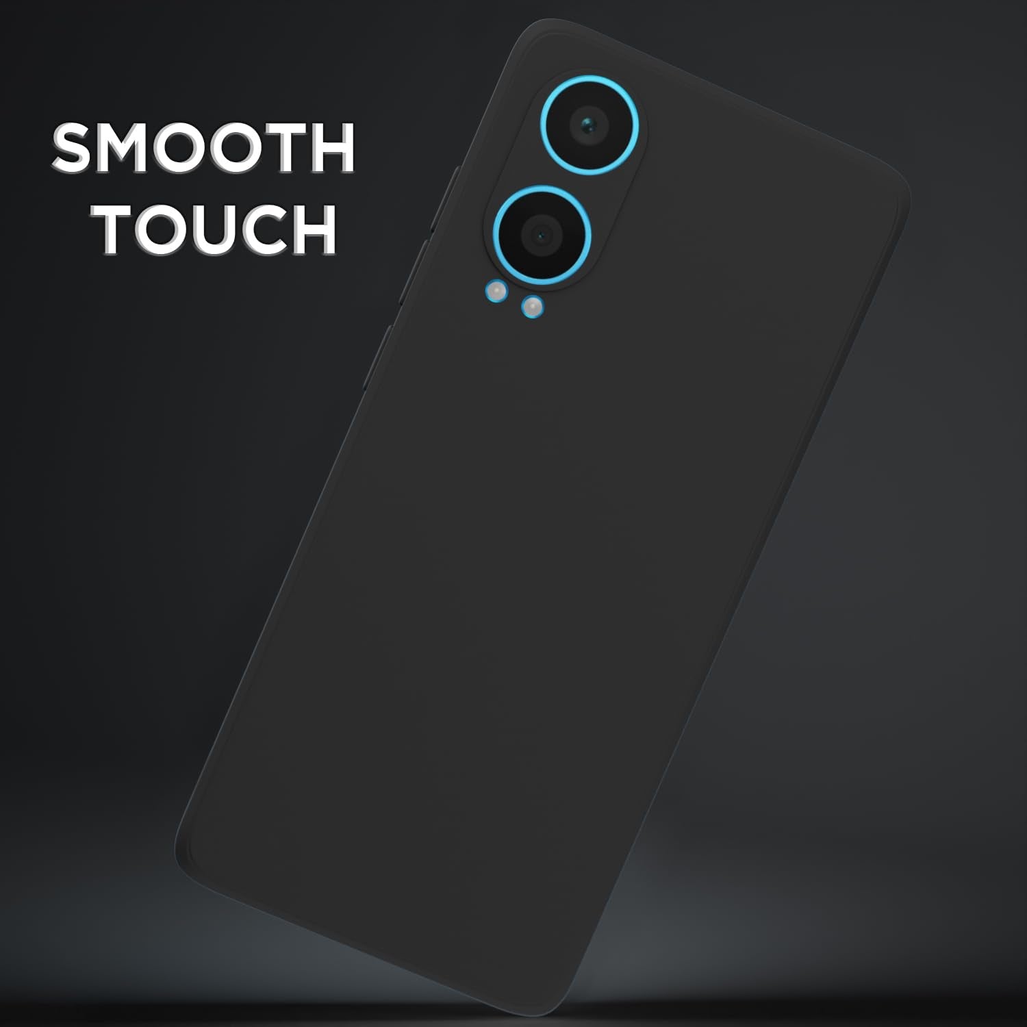 Pikkme OnePlus Nord CE4 Lite 5G Soft Matte Silicone Shockproof Case (Black)