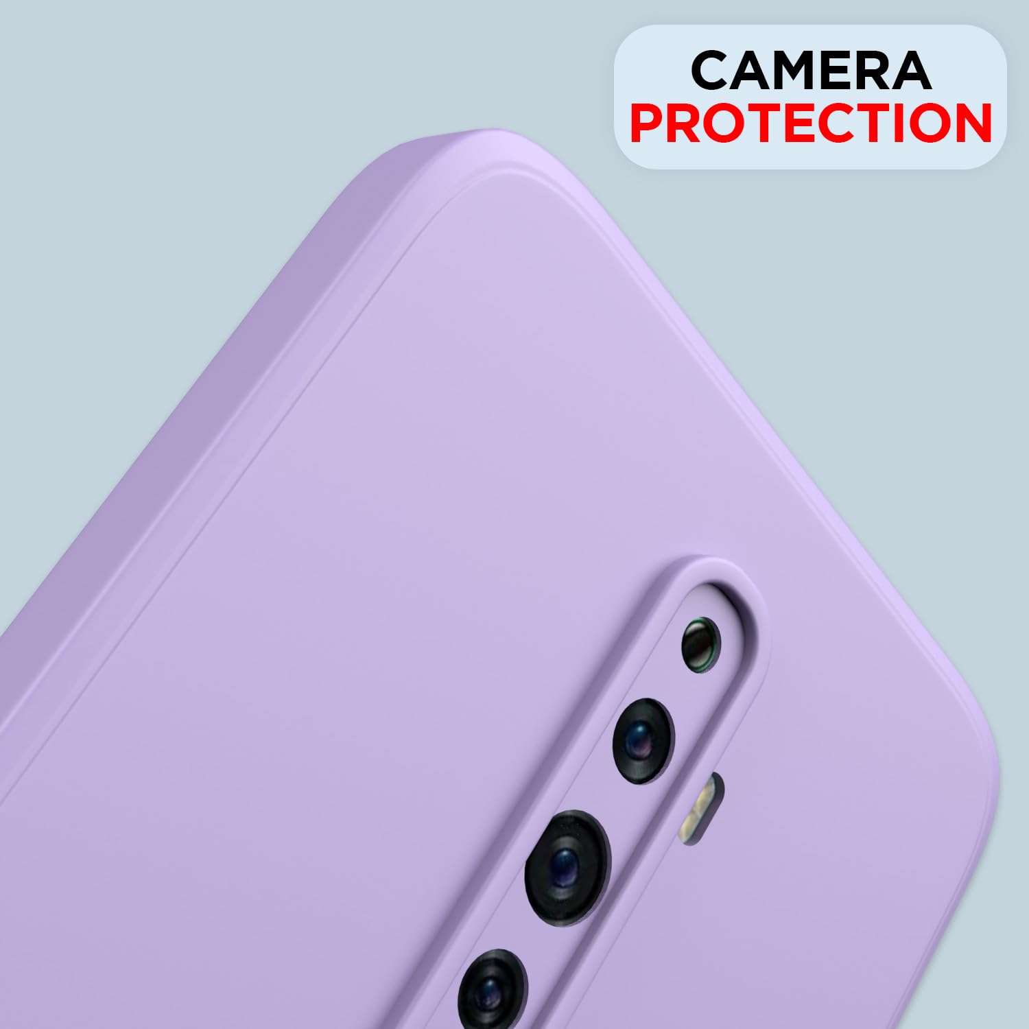 Pikkme Reno 2F / 2Z Liquid Silicone Back Cover | Purple