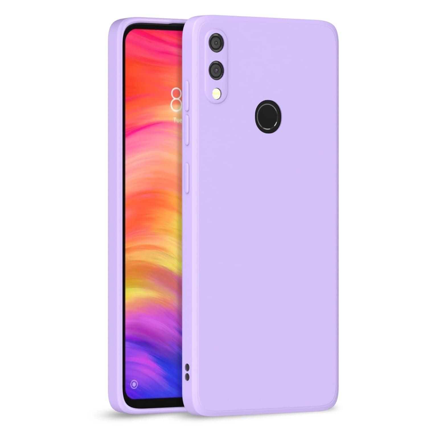 Pikkme Redmi Note 7/7s/7 Pro Matte purple mobile back cover