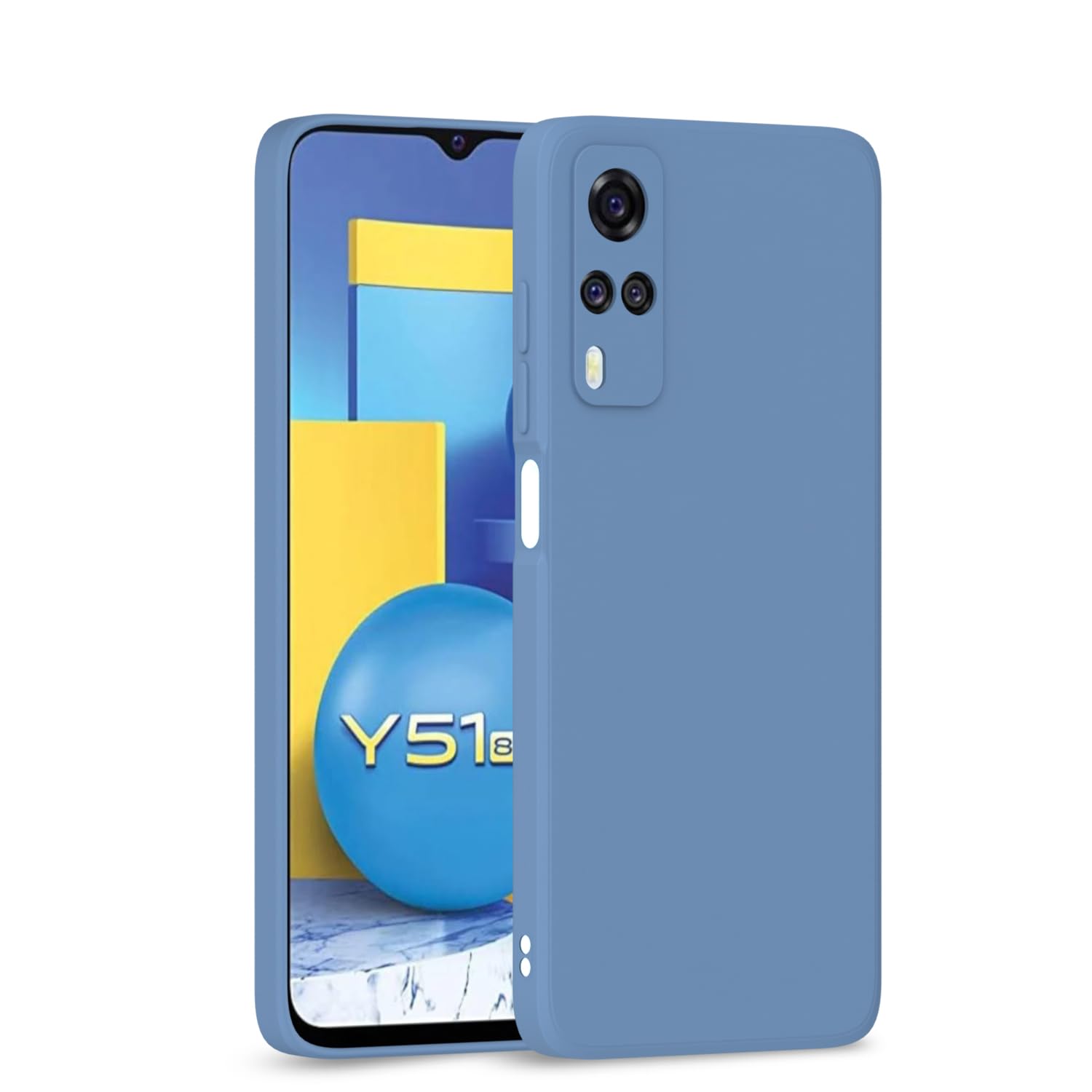 Pikkme Vivo Y31 / Y51A / Y51 / Y51i Liquid Silicone Back Cover Aqua - Blue