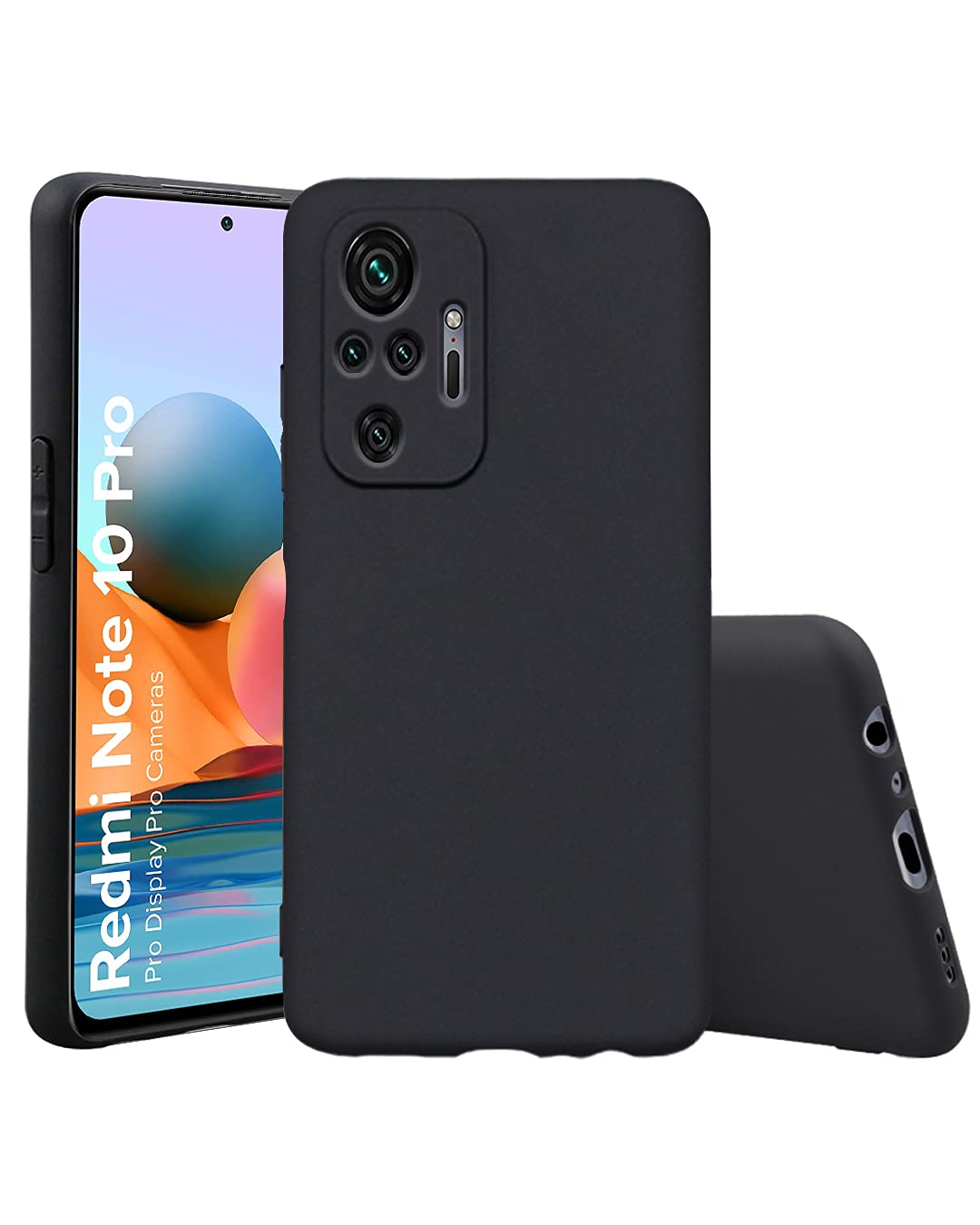 Pikkme Redmi Note 10 Pro/Note 10 Pro Max black mobile back cover